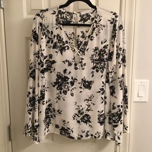 Lush Nordstrom size L floral blouse